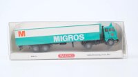 Wiking H0 054301 Volvo F89 Kühlkoffersattelzug Migros