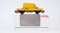 Märklin H0 00754-15 Niederbogenwagen mit Bulli LW