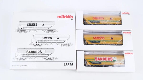 Märklin H0 46326 Getreidesilowagen-Set Sanders SNCF