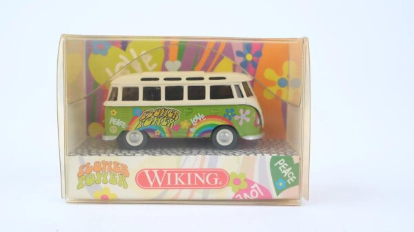 Wiking H0 031764 VW T1 Sambabus Flower Power