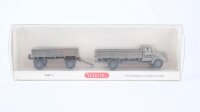 Wiking H0 042001 Magirus S 3500 Pritschenhängerzug