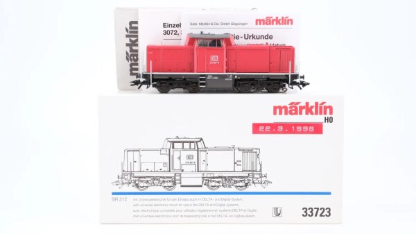 Märklin H0 33723 Diesellokomotive BR 212 267-9 DB Wechselstrom Delta Digital (vermutlich verharzt)