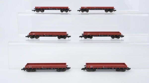 Fleischmann N Konvolut Niederbordwagen DB