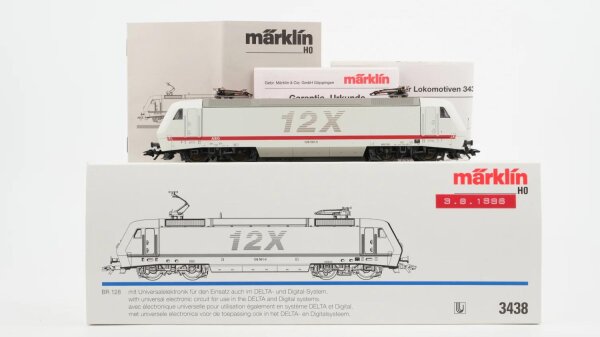 Märklin H0 3438 E-Lok BR 128 001-5 AEG Wechselstrom Delta Digital