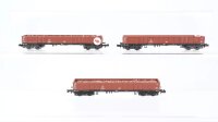 Minitrix N Konvolut Hochbordwagen beladen DB