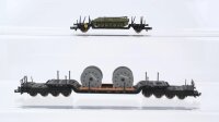 Fleischmann ua N Konvolut Tiefladewagen beladen mit...