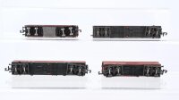 Minitrix N Konvolut Schienenreinigungswagen Schwenkdachwagen Schiebedachwagen Hochbordwagen DB