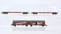 Minitrix N Konvolut Schwerlastwagen gedeckte...