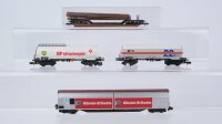 Arnold N Konvolut Kesselwagen BP VTG Tiefladewagen...