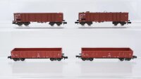 Fleischmann N Konvolut Hochbordwagen teilbeladen DB