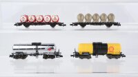 Fleischmann N Konvolut Kesselwagen Shell Mitrag...