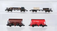 Fleischmann N Konvolut Schwerlastwagen beladen...