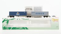 Mehano H0 55512 Containertragwagen beladen mit P&O...