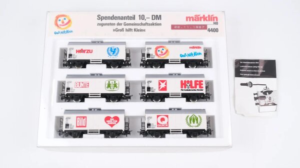 Märklin H0 4400 Güterwagen-Set Kühlwagen "Groß hilft Klein" DB