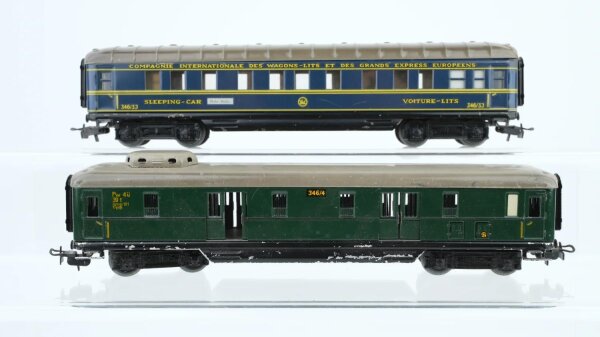 Märklin H0 Konvolut Schlafwagen 346/3J Gepäckwagen 346/4 CIWL ua