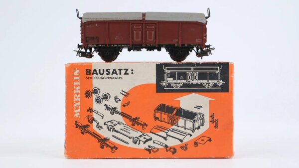 Märklin H0 4919 Schiebedachwagen zusammengebaut DB