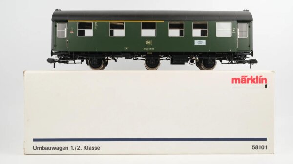 Märklin Spur 1 58101 Umbauwagen grün 1./2. Kl. AB3ygeb DB