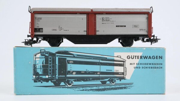 Märklin H0 4633 Güterwagen mit Schiebewänden und Schiebedach DB