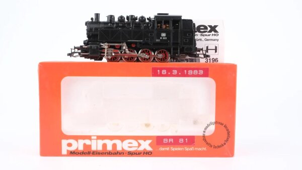 Primex H0 3196 Dampflok BR 81 003 DB Wechselstrom (vermutlich verharzt)