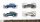 Märklin H0 47121 Doppel-Autotransportwagen mit 8 Mercedes-Benz Fahrzeugen DB