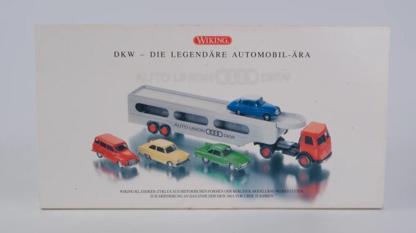 Wiking H0 990 39 55 Fahrzeug-Set DKW - Die legendäre Automobil-Ära