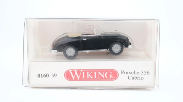 Wiking H0 016039 Porsche 356 Cabrio schwarz
