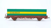 Roco H0 46306 Rungenwagen (334 7 888-6) mit Container...