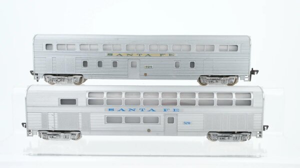 Fleischmann H0 Konvolut US Bi-level Passsenger Car Santa Fe