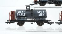 Sachsenmodelle H0 Konvolut Kesselwagen Mexphalt Spramex DR