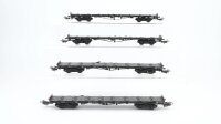 Märklin H0 Konvolut Flachwagen mit Rungen DB