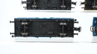 Märklin H0 Konvolut Kranwagen Kranschutzwagen Bauwagen Hochbordwagen Niederbordwagen beladen Gleisbau