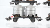 Märklin H0 Konvolut Silowagen Braunkohlenstaub Weinfasswagen Bordeaux DB ua