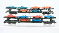 Lima H0 Konvolut Autotransportwagen teilbeladen DB
