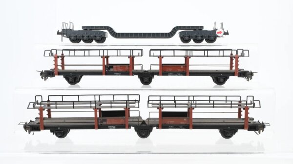 Trix Express H0 Konvolut Autotransportwagen Tiefladewagen DB ua