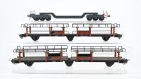 Trix Express H0 Konvolut Autotransportwagen Tiefladewagen...