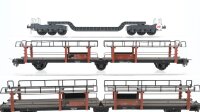Trix Express H0 Konvolut Autotransportwagen Tiefladewagen DB ua