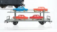 Piko ua H0 Konvolut Silowagen gedeckte Güterwagen Klappdeckelwagen Autotransportwagen mit PKW DR ua