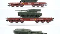 Märklin H0 Konvolut Schwerlastwagen mit Panzer Brückenlegepanzer SNCF