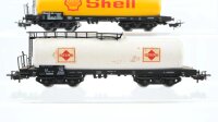 Märklin H0 Konvolut Kesselwagen Shell Gasolin Saurefasswagen Silowagen QuarzWerke DB