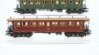 Märklin H0 Konvolut Reisezugwagen 2./3.Kl. 3.Kl. K.W.St.E.
