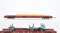 Märklin H0 Konvolut RoLa Niederflurwagen teilw. beladen Personenwagen DB