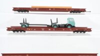 Märklin H0 Konvolut RoLa Niederflurwagen teilw. beladen Personenwagen DB