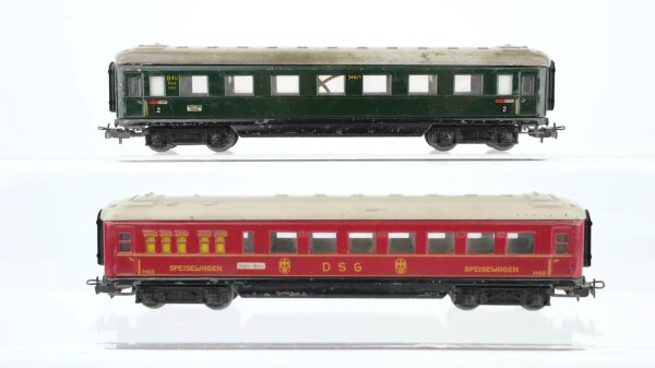 Märklin H0 Konvolut Personenwagen 346/1 Speisewagen 346/2