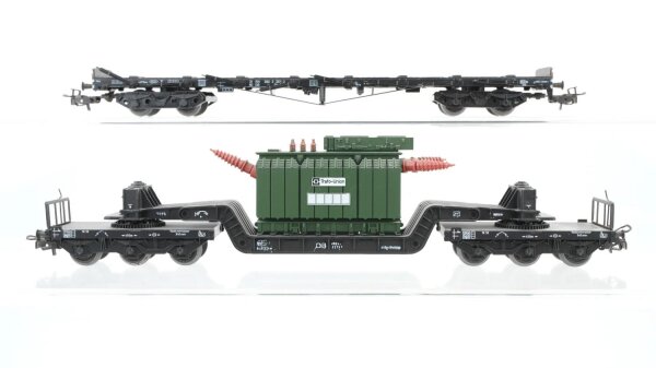 Märklin H0 Konvolut Schwerlastrungenwagen Schwerlastwagen mit Trafo DB