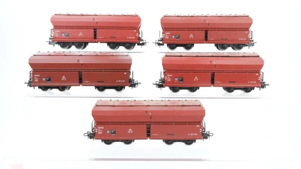 Märklin H0 Konvolut Selbstentladewagen mit Klappdeckel DB