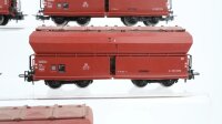 Märklin H0 Konvolut Selbstentladewagen mit Klappdeckel DB