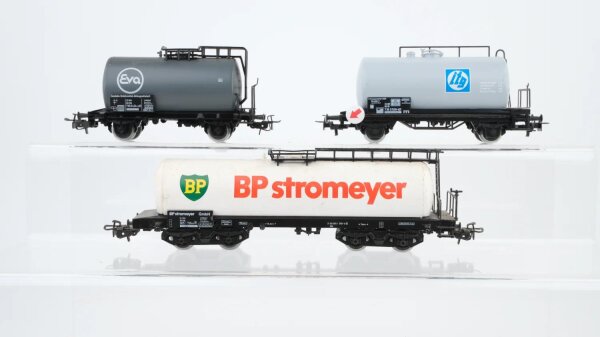 Märklin H0 Konvolut Kesselwagen BP Stromeyer EVA itg DB (Abbruch)