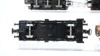 Märklin H0 Konvolut Kranwagen mit Kranschutzwagen Fasswagen gedeckter Güterwagen Gebr. Märklin DB/u.a.