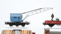 Märklin H0 Konvolut Kranwagen mit Kranschutzwagen Fasswagen gedeckter Güterwagen Gebr. Märklin DB/u.a.