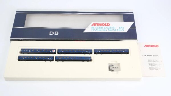 Arnold N 0174 Wagen Set "Blauer Enzian" DB 5 tlg.